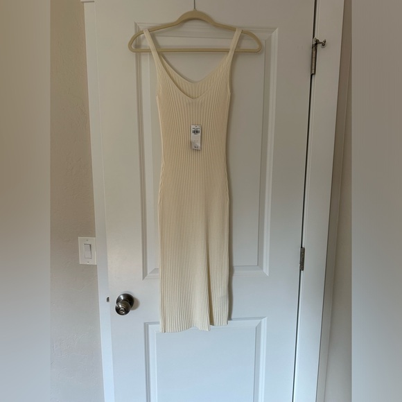 ABERCROMBIE & FITCH-Cream Knit Dress NWT - Picture 4 of 4